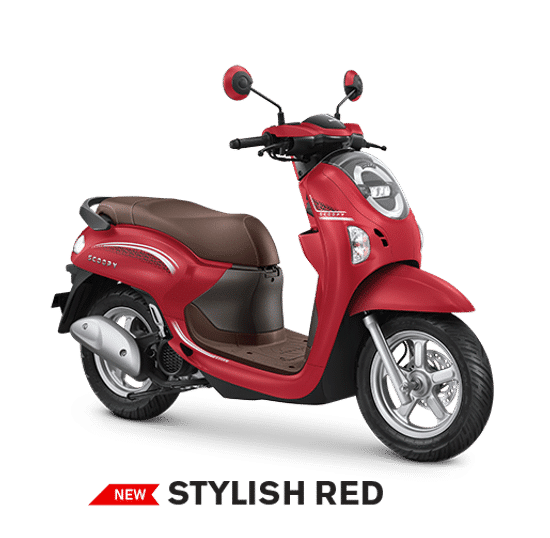 new scoopy stylish red