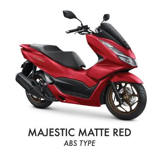 pcx abs majestic matte red